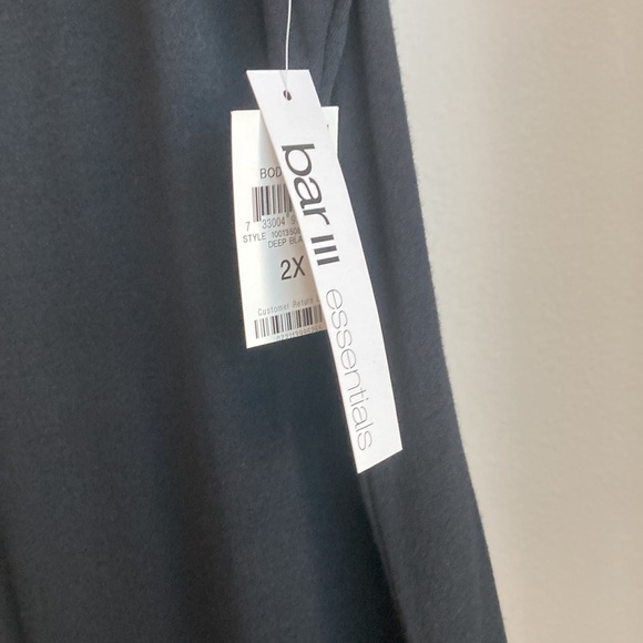 Bar III Black Bodycon bodysuit new with tags size 2x - Picture 3 of 3